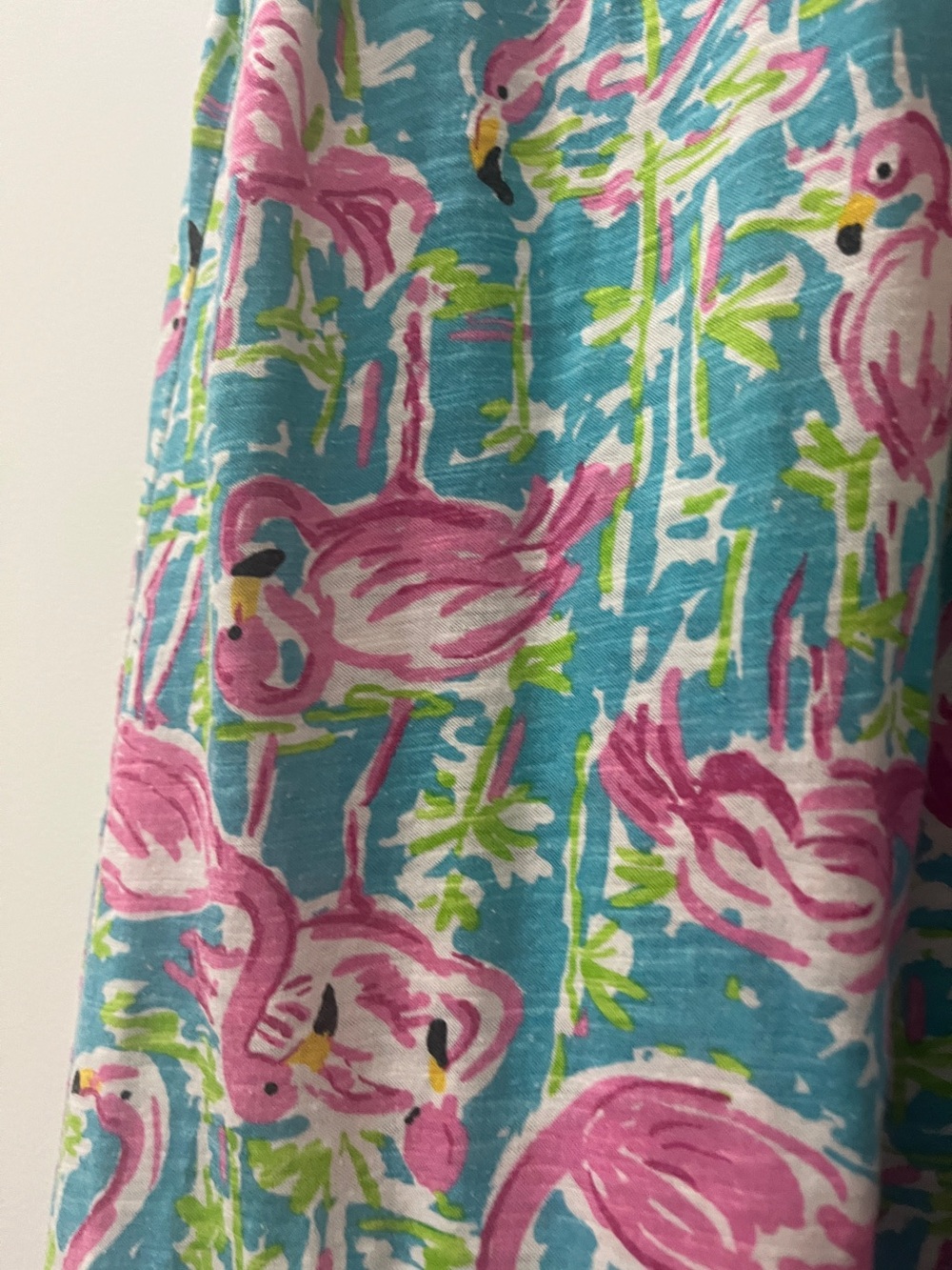Caribbean Joe Flamingo Tropical Shift Dress Medium | Pink Blue Sleeveless Beach - Picture 3 of 16
